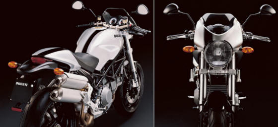 ducati monster s2r 1000 moto laterale e frontale