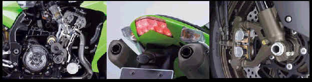 kawasaki ninja verde immagini dettagli